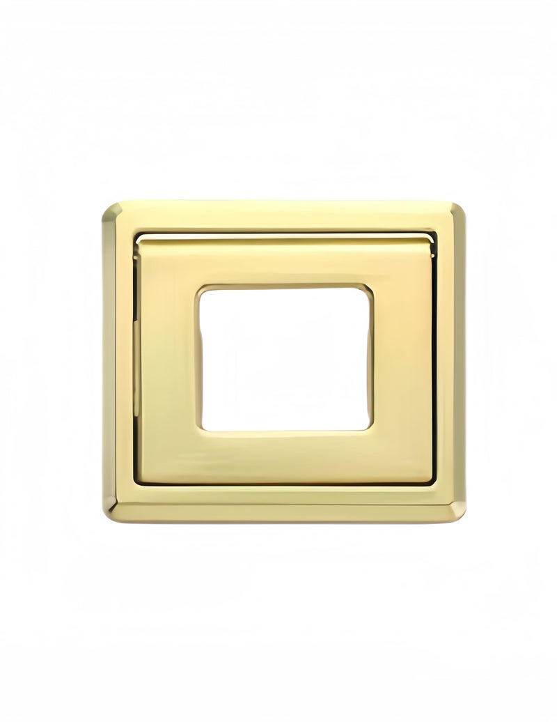 HAIWEN 2 Pcs Aluminium Alloy Flip Handle Hidden Door Pull Handles Recessed Drawer Knob for Windows Cabinets Furniture Door W/Screws (Gold, Hole Distance: 64mm) - Image 4